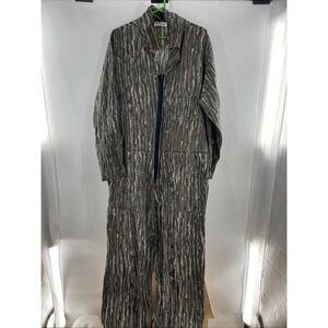 Vintage Sports Afield Camouflage Coveralls Mens XL L RealTree Hunting Jumpsuit